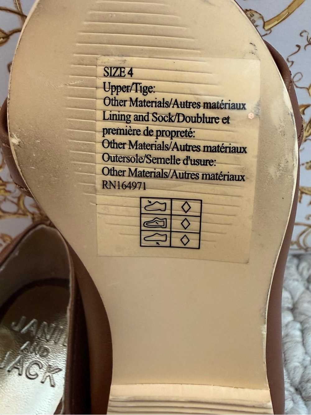 Janie and Jack Bridle Bit Ballet Flat Mary Jane’s Size 4c - Picture 5 of 8